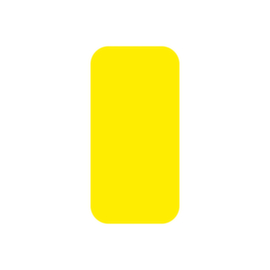 EICHNER Symboolsticker, rechthoek, geel