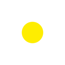 EICHNER Symboolsticker, cirkel, geel