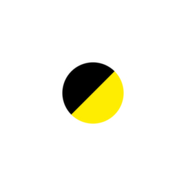 EICHNER Symboolsticker, cirkel, geel/zwart