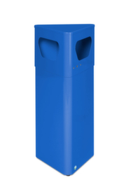 VAR Driehoekige afvalverzamelaar DE 41, 32 l, RAL5010 gentiaanblauw