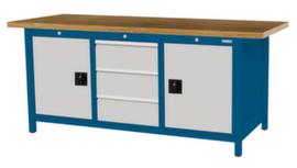 Bedrunka + Hirth Werkbank frame in veel kleuren en blad in verschillende soorten verkrijgbaar