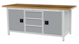 Bedrunka + Hirth Werkbank frame in veel kleuren en blad in verschillende soorten verkrijgbaar