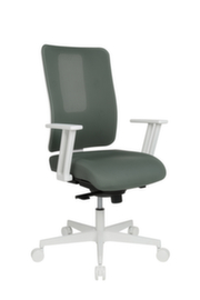 Topstar Bureaustoel Sitness Life 50 met opengewerkte rugsteun, netrugleuning met open rugdrager, grijs-groen