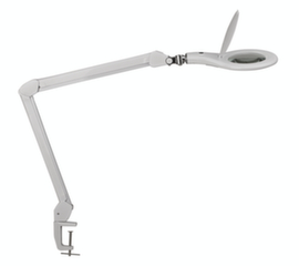 MAUL Elegante LED-loeplamp MAULmakro, licht koudwit (daglichtwit), wit