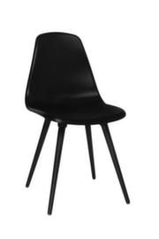 Topstar Bezoekersstoel T2020 met zitschaal van kunststof, zitting zwart, 4-voetonderstel