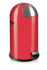 Brandveilige afvalbak EKO Kickcan, 33 l, rood