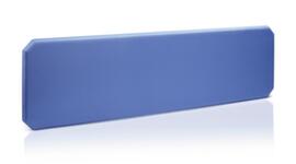 Geluidabsorberende tafelscheidingswand, hoogte x breedte 450 x 1200 mm, wand blauw