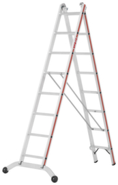Hymer Tweedelige multifunctionele ladder SC 60, 2 x 8 sporten met antislipprofiel