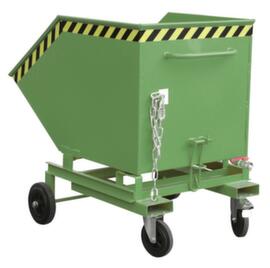 Bauer Kiepwagen voor spaanders SKW-ET 600 met kraan