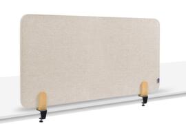Legamaster Geluidabsorberende tafelscheidingswand ELEMENTS, hoogte x breedte 600 x 1200 mm, wand beige