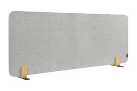 Legamaster Geluidabsorberende tafelscheidingswand ELEMENTS, hoogte x breedte 600 x 1600 mm, wand grijs