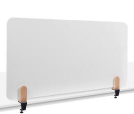 Legamaster geëmailleerde tafelscheidingswand ELEMENTS, hoogte x breedte 600 x 1200 mm, wand wit