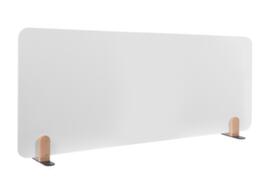 Legamaster geëmailleerde tafelscheidingswand ELEMENTS, hoogte x breedte 600 x 1600 mm, wand wit
