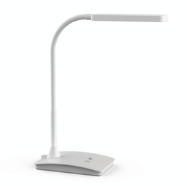MAUL Compacte LED-bureaulamp MAULpearly colour vario met instelbare kleurtemperatuur, licht daglicht- tot warmwit, wit