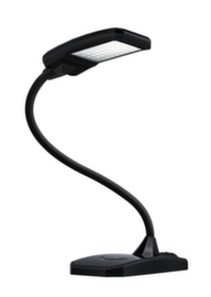 Hansa LED-tafellamp Twist met zwanenhals en USB-aansluiting, licht neutraalwit, zwart