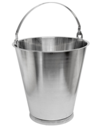 Emmer van RVS, inhoud 15 l