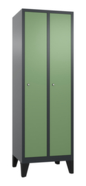 C+P Garderobe Classic met 2 compartimenten en gladde deuren, vakbreedte 300 mm