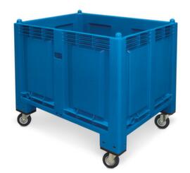 Grote containers, inhoud 550 l, blauw, 4 zwenkwielen