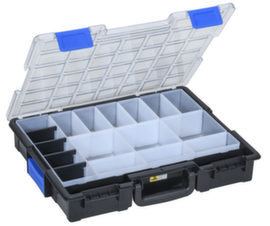 Allit assortimentskoffer EuroPlus Pro <K>, 19 bakken, polypropyleen zwart