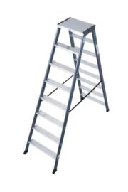 Krause Geëloxeerde dubbele ladder MONTO® SePro D®, 2 x 8 treden met antislipprofiel