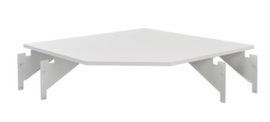 Treston Koppelelement voor montagetafel, breedte x diepte 800 x 800 mm, plaat wit