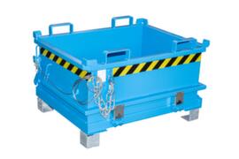 Bauer Mini-bodemklepcontainer MSB 250 in RAL 5012 lichtblauw