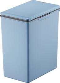 Afvalverzamelbak EKO met touchdeksel, 20 l, blauw, deksel blauw