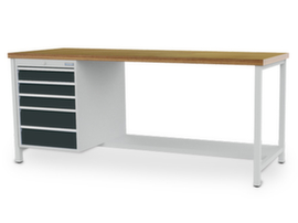 Bedrunka + Hirth werkbank met multiplex plaat