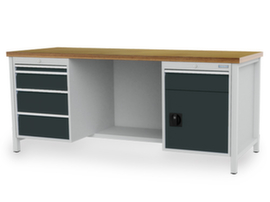 Bedrunka + Hirth werkbank met achterwand