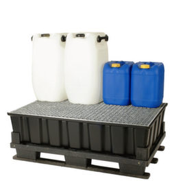 PE-opvangbak voor vaten van 2x200 liter