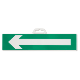 Veiligheidsbord met richtingspijl evacuaties 330 x 330 mm