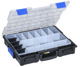 Opbergkoffer met uitneembare bakjes en koppelsysteem