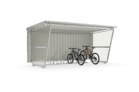 WSM Overdekte fietsenstalling Siegen Basic met fietsenrekken, breedte x diepte 4300 x 2330 mm