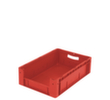 Euronorm zichtbare opslagcontainer met toegangsopening, rood, HxLxB 170x600x400 mm