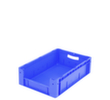 Euronorm zichtbare opslagcontainer met toegangsopening, blauw, HxLxB 170x600x400 mm