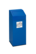 Afvalverzamelaar inclusief sticker, 45 l, RAL5010 gentiaanblauw, deksel blauw
