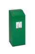 Afvalverzamelaar inclusief sticker, 45 l, RAL6001 smaragdgroen, deksel groen