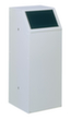 VAR Recycleerbare materiaalcollector met voorflap, 69 l, RAL7032 kiezelgrijs, deksel antraciet