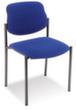 Nowy Styl 6-hoog stapelbare bezoekersstoel Style met bekleding, zitting stof (100% kunstvezel), blauw