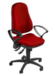 Topstar Bureaustoel Support SY met ergonomisch gevormde zitting, rood