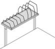 Rocholz Tijdschrift voor de bouw 2000 voor paktafel, hoogte 400 mm  S