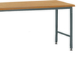 Aanbouwtafel voor montagetafel met licht frame, breedte x diepte 1000 x 750 mm, plaat beuken