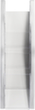helit Gebogen wanddisplay "the arc" met 4 vakken, 4 planken, onderstel zilverkleurig  S