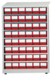 Treston Groot magazijn, 48 lade(n), RAL7035 lichtgrijs/rood