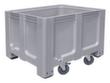 Grote container voor koelhuizen, inhoud 610 l, antraciet, 4 zwenkwielen