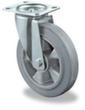 BS-ROLLEN Niet-strepend elastisch massief rubberen wiel, draagvermogen 150 kg, elastiek banden