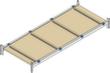 Houten plank voor palletstelling, breedte x diepte 1800 x 1100 mm  S