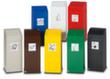 Afvalverzamelaar inclusief sticker, 76 l, RAL9016 verkeerswit, deksel wit  S