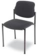 Nowy Styl 6-hoog stapelbare bezoekersstoel Style met bekleding, zitting stof (100% kunstvezel), antraciet