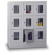 PAVOY Lockersysteem Basis lichtgrijs met vensterdeuren + maximaal 8 vakken  S